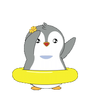 Happy Lets Go Sticker by Pudgy Penguins