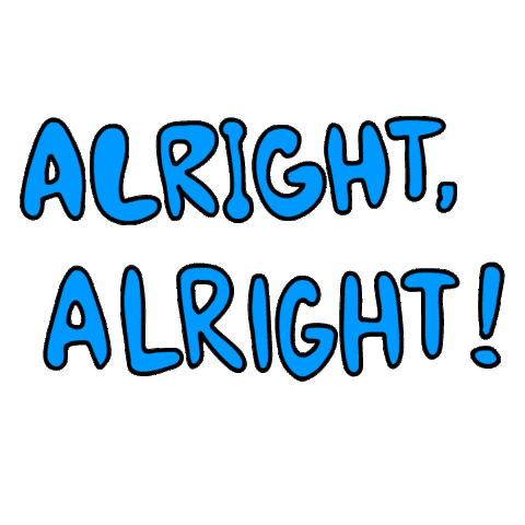 All Right Johnny Sticker
