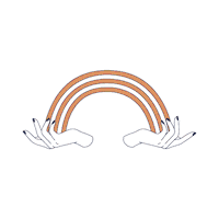 fashion rainbow Sticker by TOUCHLAND