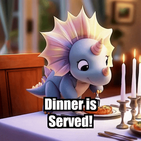 Etiquette Family Dinner GIF by Divineasaur