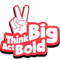 BignboldCreative big think bold act Sticker
