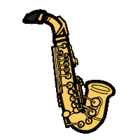Saxophone Sax Sticker