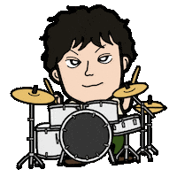 Drums ドラム Sticker