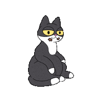 Cat Sticker by @gallegoseba
