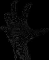 Black And White Hello GIF by Sarah Zucker