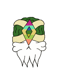 Thecommitteeofpublicsafety rainbow trippy space alien Sticker