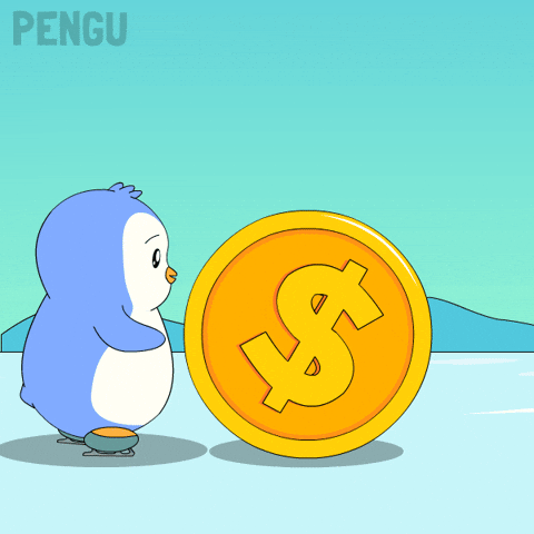 Gold Skating GIF by Pudgy Memez