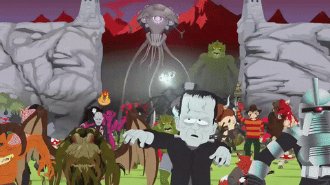 aliens monsters GIF by South Park 