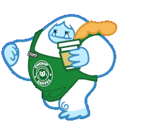 Coffee Walking Sticker by Abominable Toys