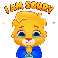 Sad I Am Sorry Sticker by Lucas and Friends by RV AppStudios