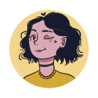Girl Smile Sticker