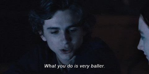 What You Do Is Very Baller Timothee Chalamet GIF by A24
