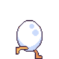 JoysteakStudios pixel pixel art walk egg Sticker