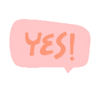 Yes Sticker by ohdoodledoo