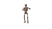 Skeleton Dance Dancing Sticker by TeamKrikey