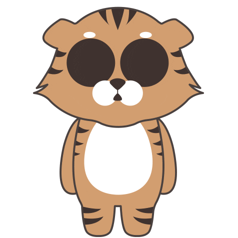 Nervous Tiger Sticker