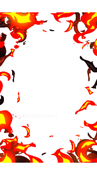Animation Burning Sticker by youmotion.com