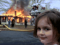 Comedy Disaster Girl GIF