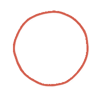 Emphasize Red Circle Sticker