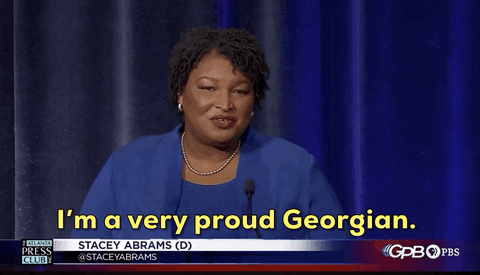 stacey abrams debate GIF