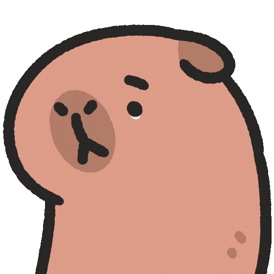 Capybara No Sticker by sansanplanet