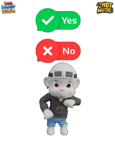 Decide Yes Or No Sticker by Zhot