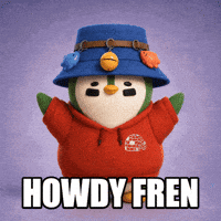 ZaddyFi hello hi wave penguin GIF