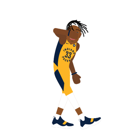 Myles Turner Dancing Sticker by Indiana Pacers