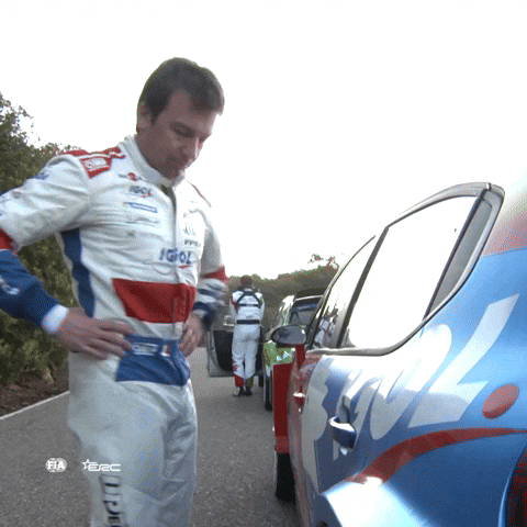 Stretching Warm-Up GIF by FIA European Rally Championship