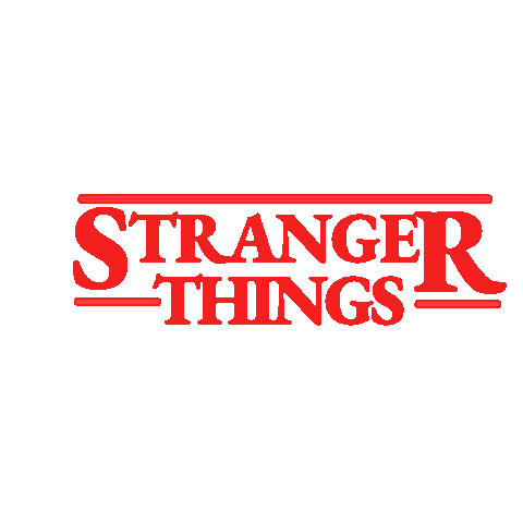Coding-Dude netflix red typography stranger things Sticker