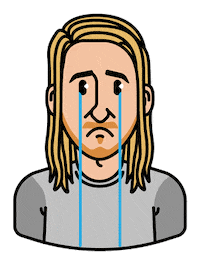 Sad Cry Sticker