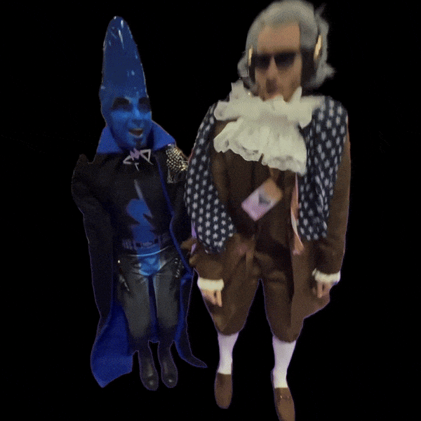 Blue Man Dancing GIF