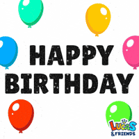 Happy Birthday GIF by Lucas and Friends by RV AppStudios
