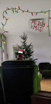 X-Mas Dog GIF