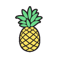 fruit pineapple Sticker by Victoria's Secret PINK