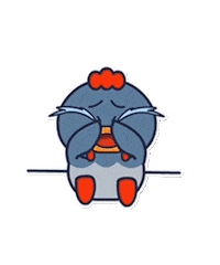 Cry Chick Sticker