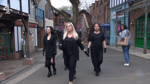 Walk Badass GIF by Hollyoaks