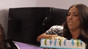 Birthday Cake Eating GIF