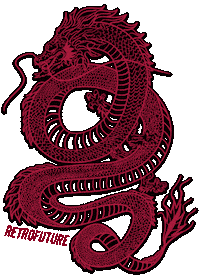 retrofuturebabe neon dragon retro future rfb Sticker