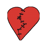 Broken Heart Sticker by Rod Kim