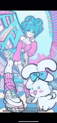 ariannalespinasse sanrio cinnamoroll GIF