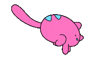 Cat Running Sticker by whitaswhit