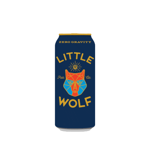 Little Wolf Craft Beer Sticker by Zero Gravity Beer