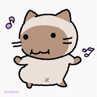 loafikitti love happy dance cat GIF