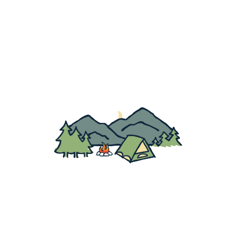 Lifeisgoodco giphyupload good camping outdoors Sticker