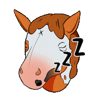 mytoffeehorse sleep horse sleepy zzz Sticker