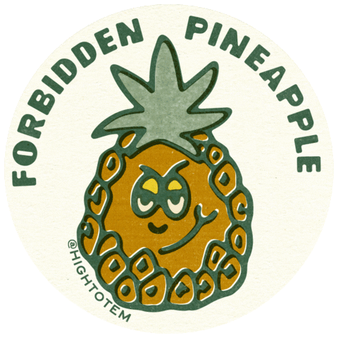 Pineapple Ht Sticker by High Totem