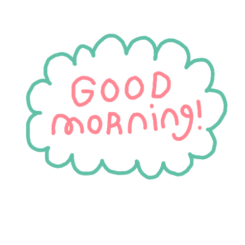 Good Morning Sticker