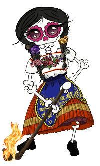 Michoacan Juego De Pelota Sticker by La Catrina Bohemia