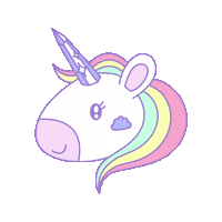 unicorn wink Sticker